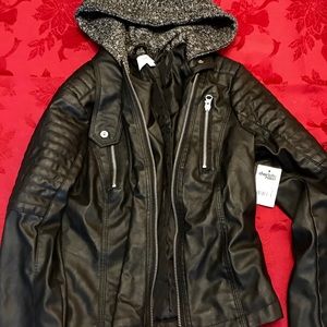NWT FUAX LEATHER JACKET